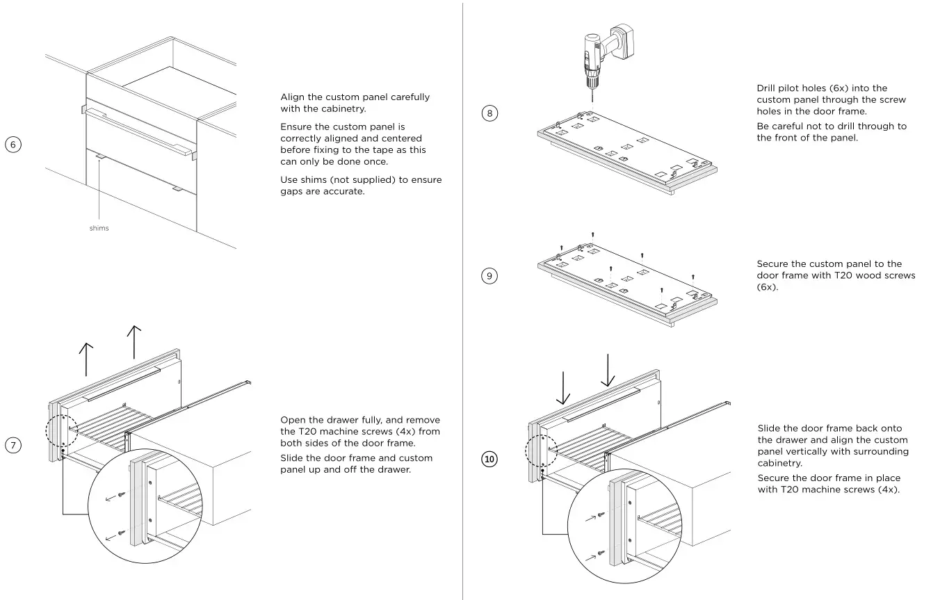 FISHER PAYKEL W30SDEI Warming Drawer - INSTALLING THE DRAWER 2