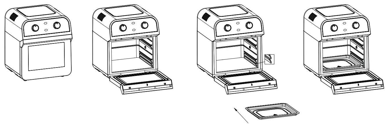 deco chef DCOVENAIRBLK XL 12 7 QT Oil Free Air Fryer - fig4