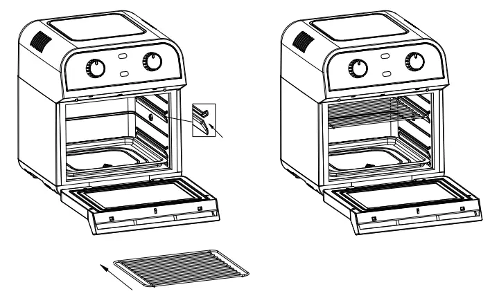 deco chef DCOVENAIRBLK XL 12 7 QT Oil Free Air Fryer - fig5