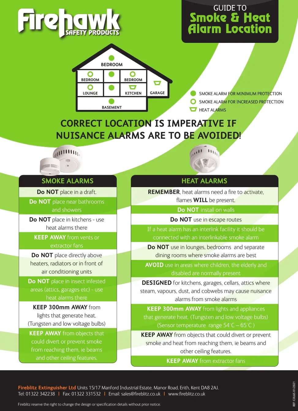 Firehawk 10 Year Photoelectric Smoke & Heat Alarms User Manual 2