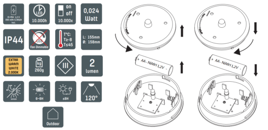 LED s Light 1000432 Solar Lantern - figure 1