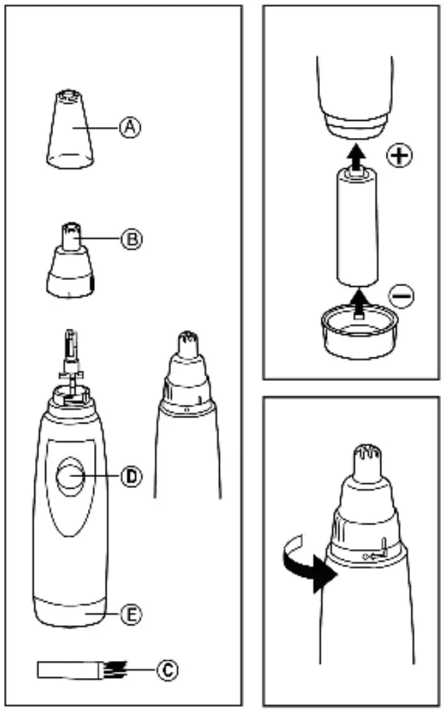 ADLER EUROPE AD 2911 Ear Trimmer - FIG 1