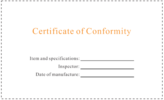 Certificate Card