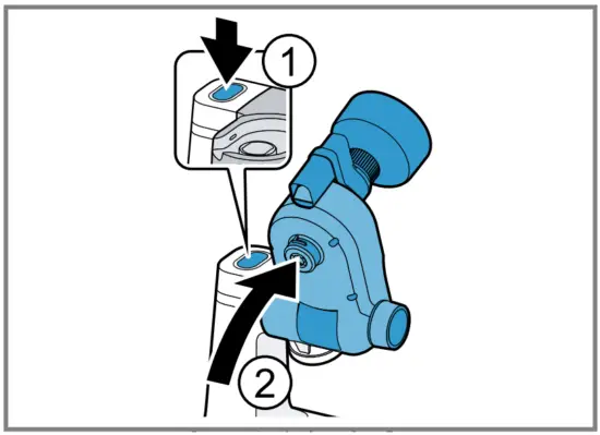 Attaching the accessory to the base unit