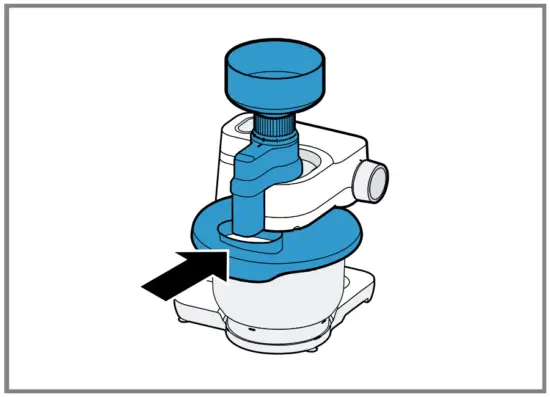Attaching the accessory to the base unit