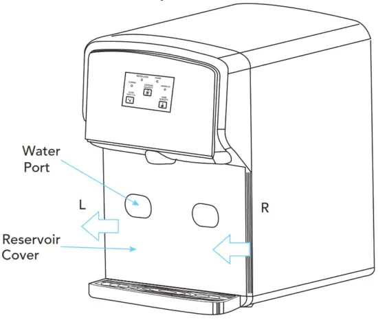 kbice FDFM1JA01 Self Dispensing Nugget Ice Machine - power