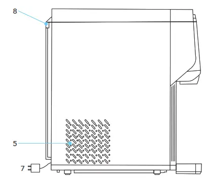 kbice FDFM1JA01 Self Dispensing Nugget Ice Machine - reservoir