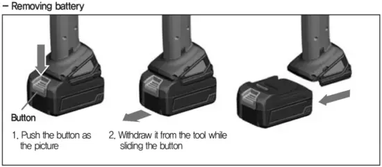 Installing and removing battery