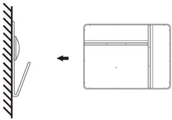 HOROW HR M3224 32 in. W x 24 in H Small Rectangular Metal Vanity Mirror - Fig 9