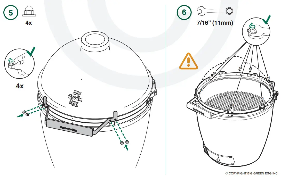 BIG GREEN EGG 117649 24 Inch XLarge Charcoal Kamado Grill and Smoker Green - figure 5