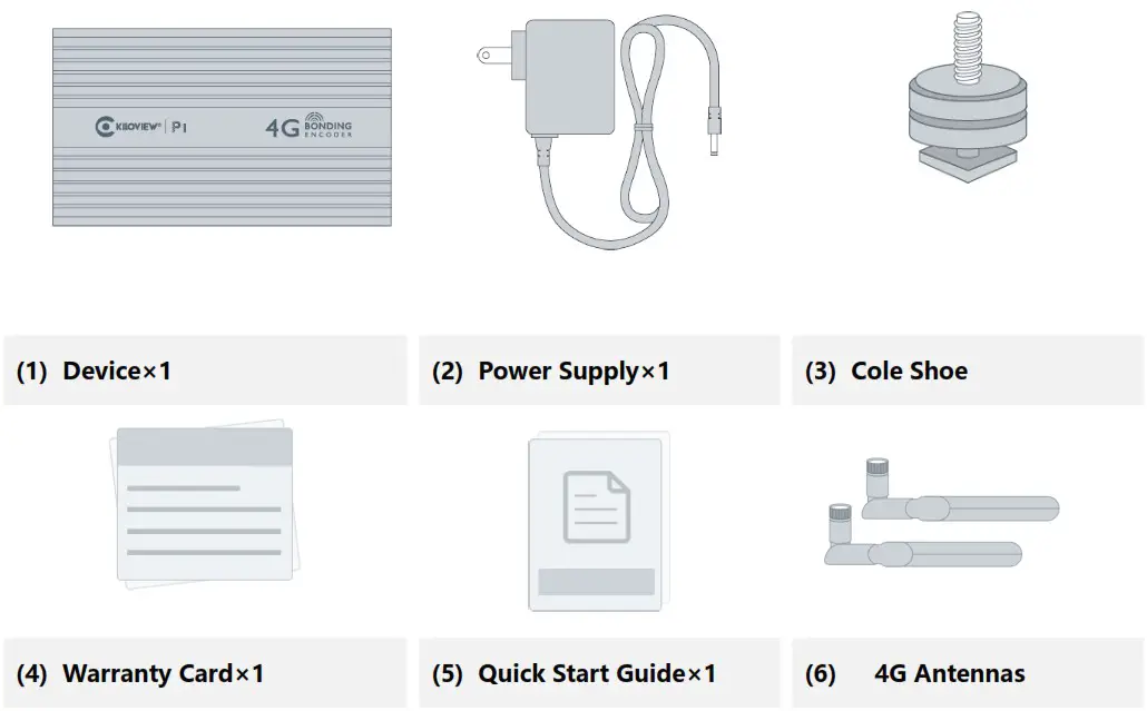 KILOVIEW P1 Video Encoder - Packing List