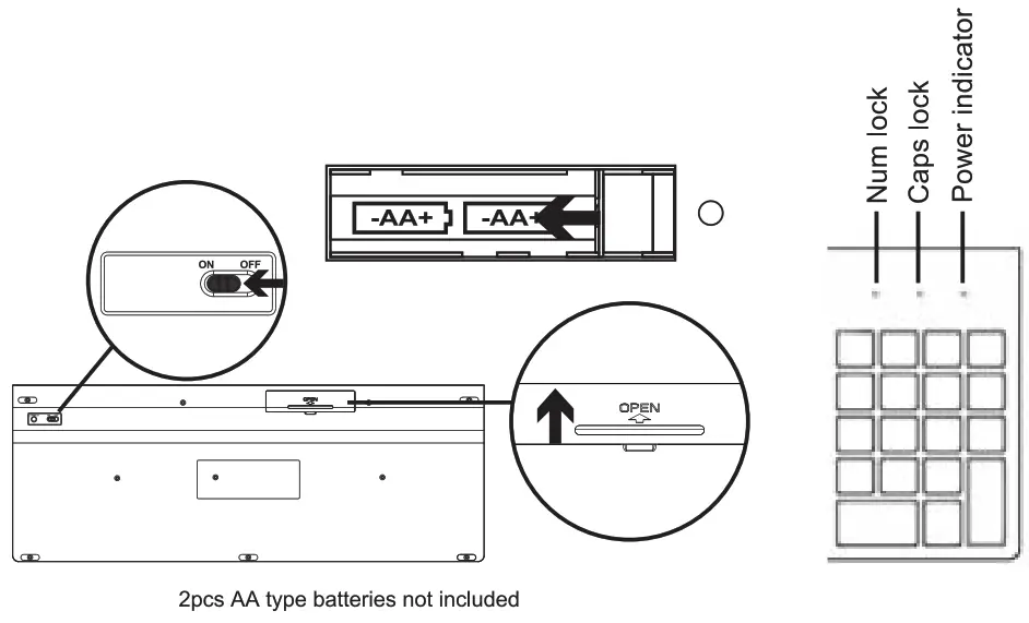 Torich TM-002 wireless keyboard and mouse set - fig 1