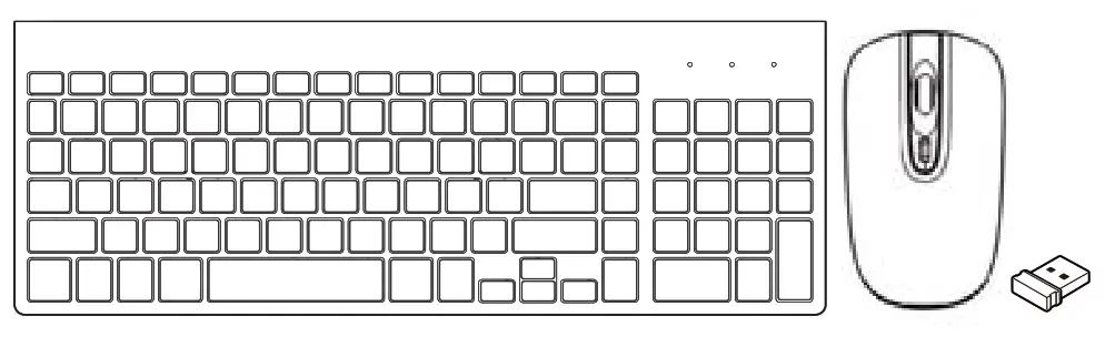 Torich TM-002 wireless keyboard and mouse set