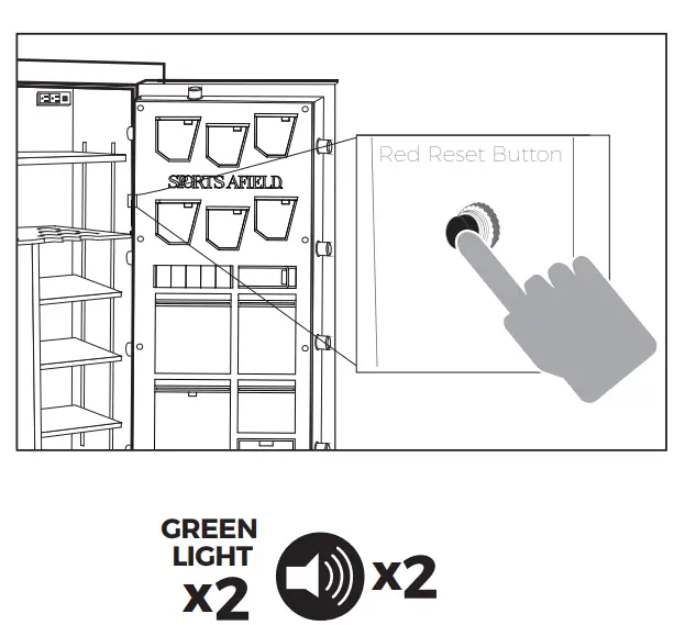 SPORTS AFIELD SA5925HX BIO 24 4 Gun Capacity Water and Fire Resistant Safe - fig12