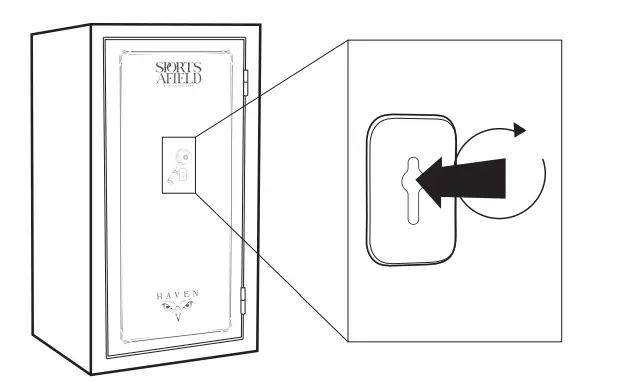 SPORTS AFIELD SA5925HX BIO 24 4 Gun Capacity Water and Fire Resistant Safe - fig3