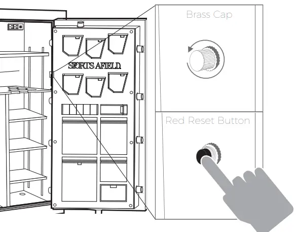 SPORTS AFIELD SA5925HX BIO 24 4 Gun Capacity Water and Fire Resistant Safe - fig7