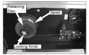 MOUNTING THE WELDING WIRE SPOOL