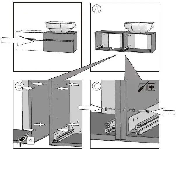 KOLO aaDOMINO Universal Cabinet with Drawer 18