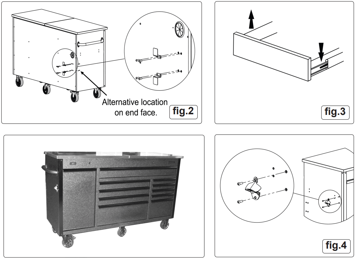 SEALEY AP6310BE V2 Mobile Tool Cabinet 1600MM - FIG 2