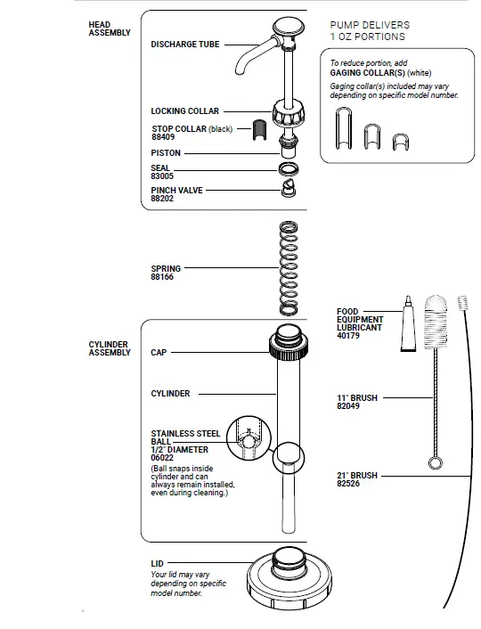 SERVER 88247 BP-1 Eco Bottle Pump 1