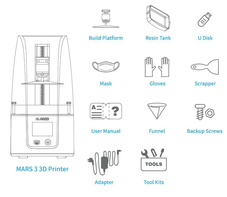 ELEGOO-Mars-3-ULTRA-4K-Mono-LCD-3D-Printer-FIG-1