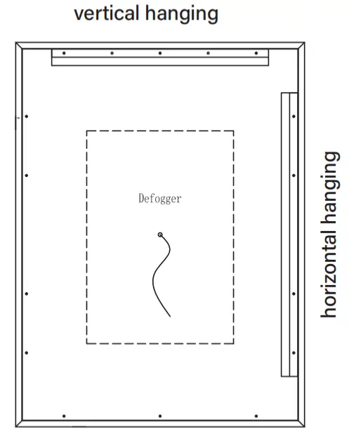 FORCLOVER MEAM-5F2836MB Anti-Fog Dimmable Wall Mounted Bathroom Vanity Mirror - 4