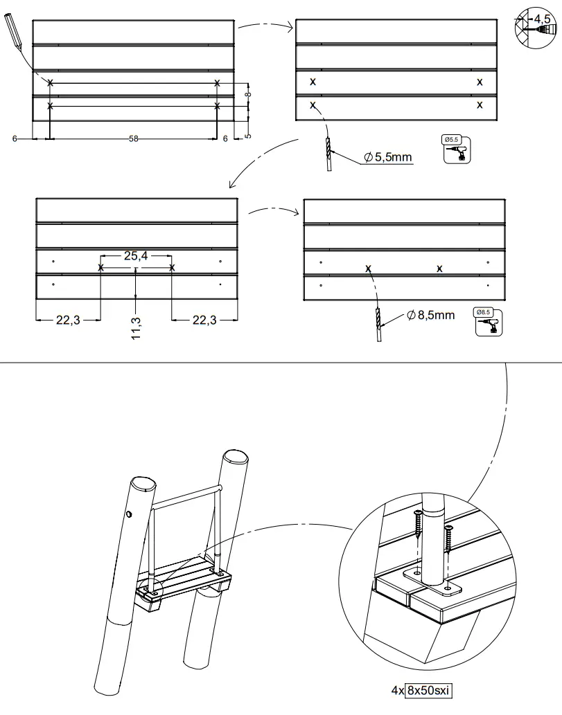 vinci play RB1295 Robinia 90 cm Slide Terrain - fig 11