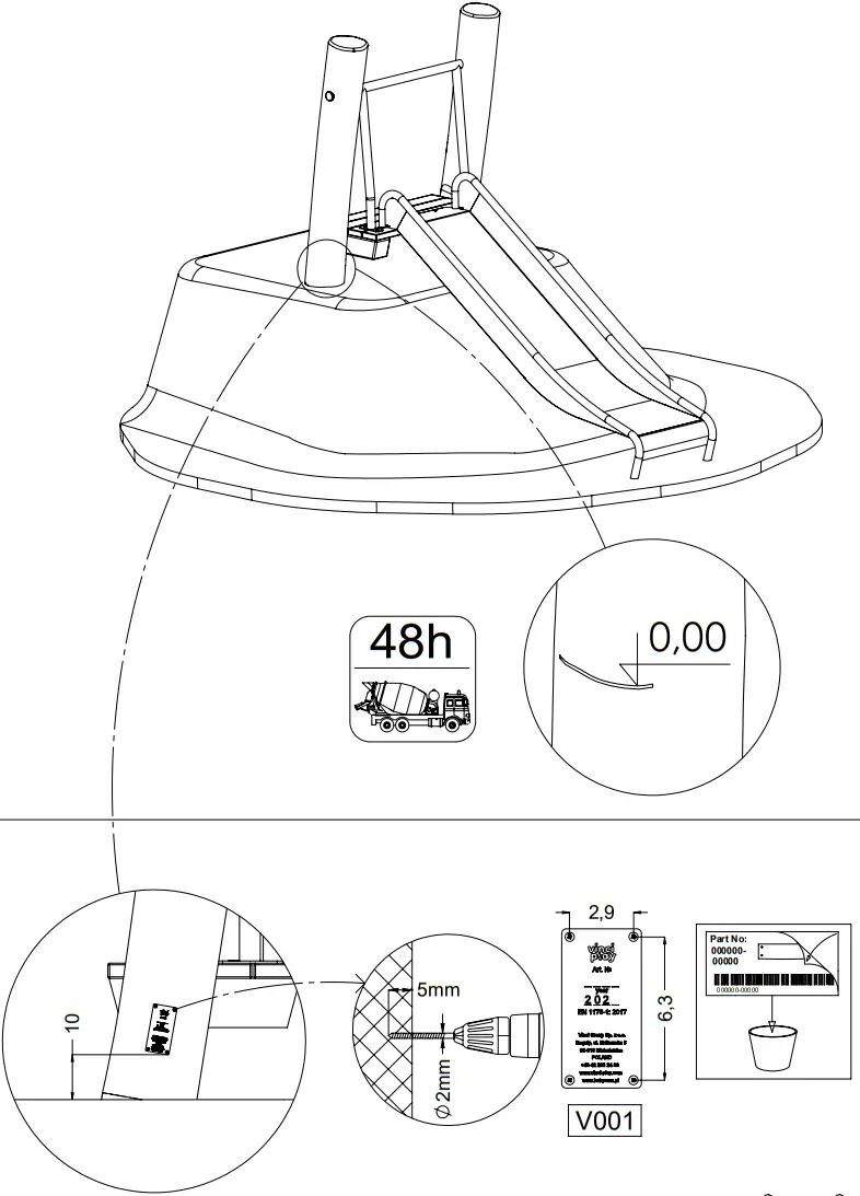 vinci play RB1295 Robinia 90 cm Slide Terrain - fig 14