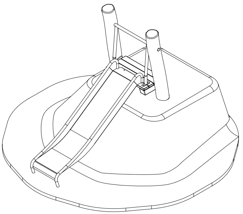vinci play RB1295 Robinia 90 cm Slide Terrain - fig 2