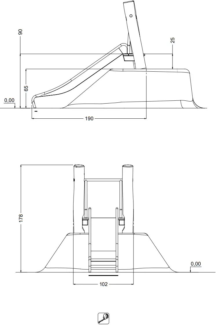 vinci play RB1295 Robinia 90 cm Slide Terrain - fig 4