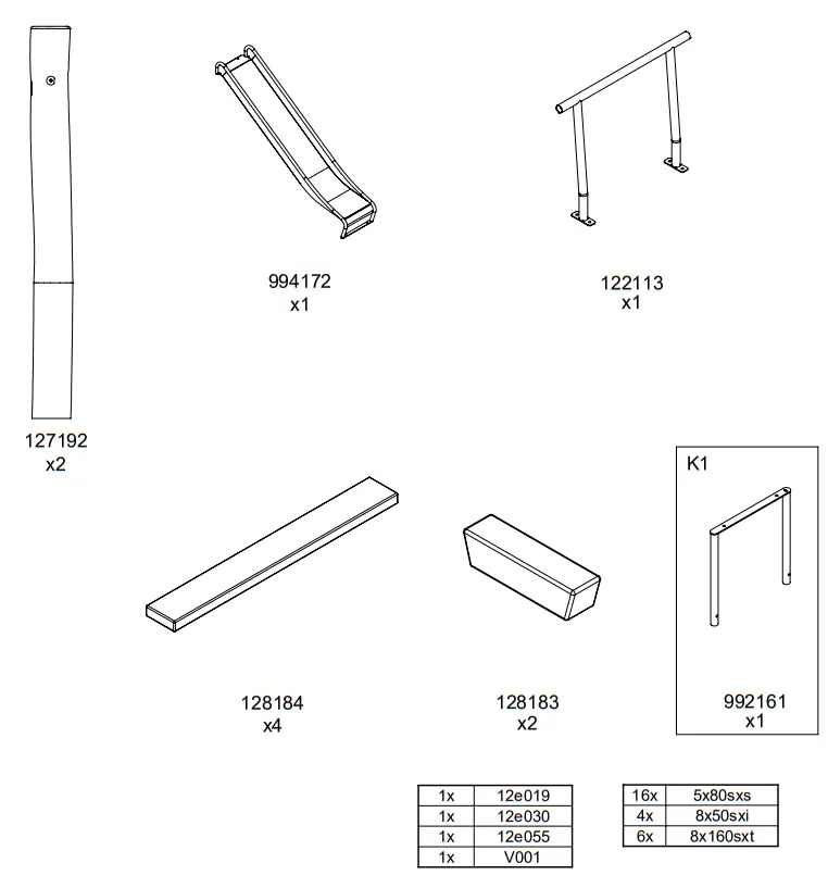 vinci play RB1295 Robinia 90 cm Slide Terrain - fig 7