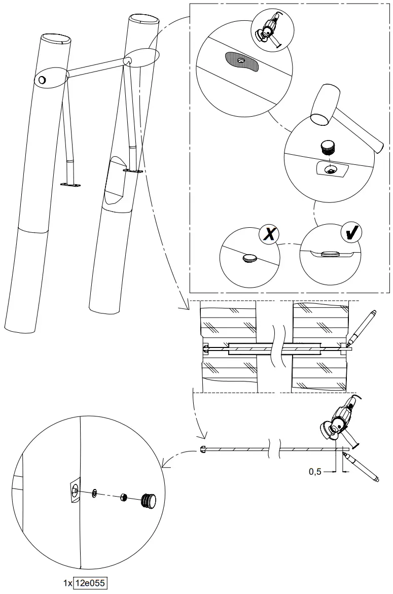 vinci play RB1295 Robinia 90 cm Slide Terrain - fig 9