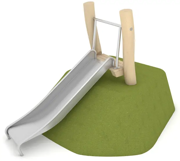 vinci play RB1295 Robinia 90 cm Slide Terrain