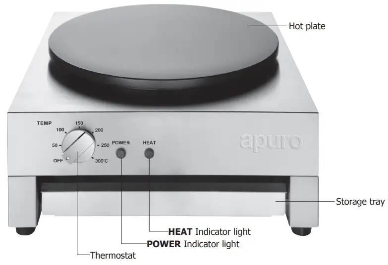 apuro CT931-A Crepe Maker - fig