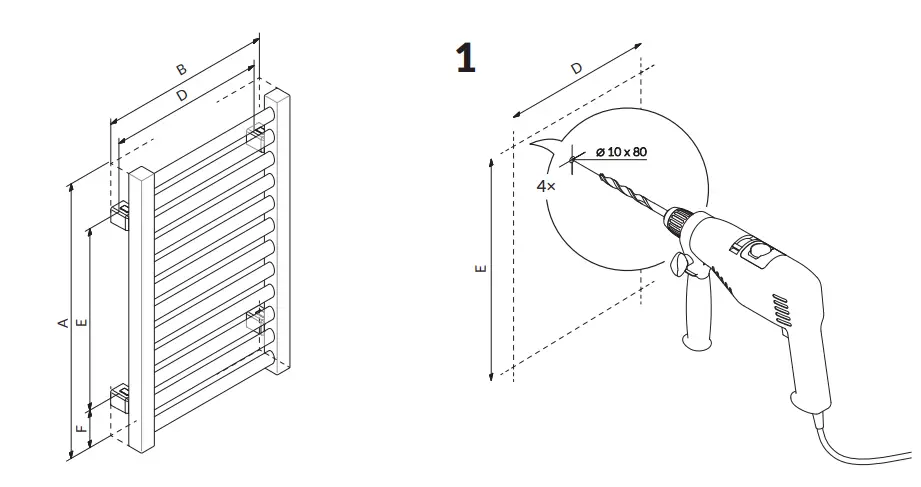 TERMA 2688694 Fiona Towel Rail-3