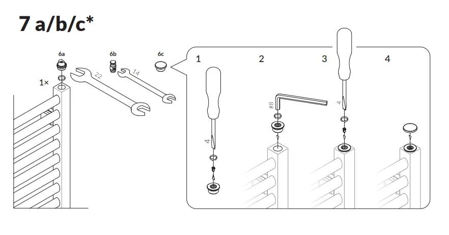TERMA 2688694 Fiona Towel Rail-6