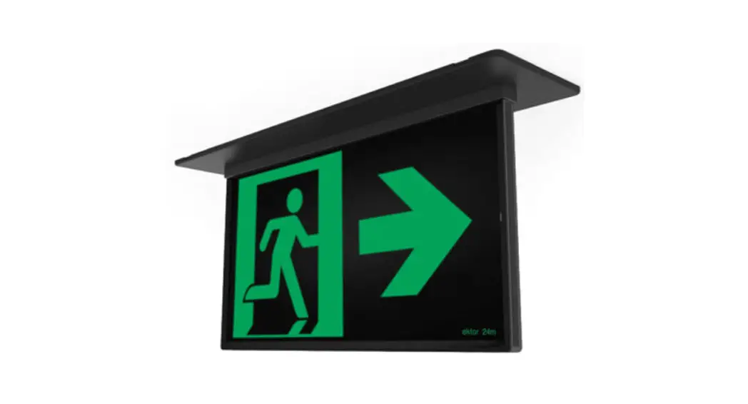 Ektor Ev-razor-core-24m Core Razor Surface Mount Exit Light Installation Guide