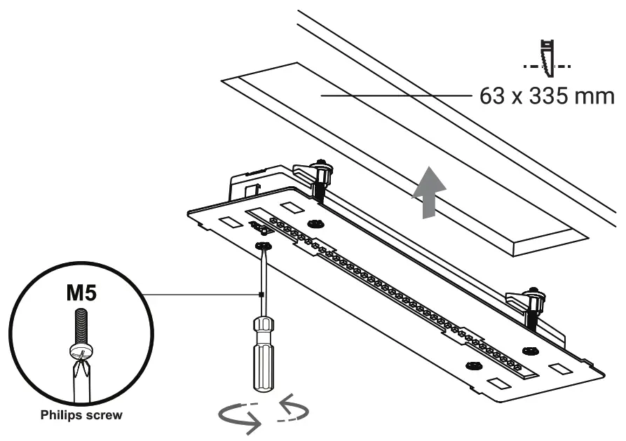 ektor EV RAZOR CORE 24M Core Razor Surface Mount Exit Light - fig