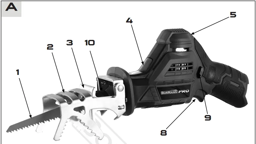 BORMANN PRO BBP2400 12V Cutting Saw 1