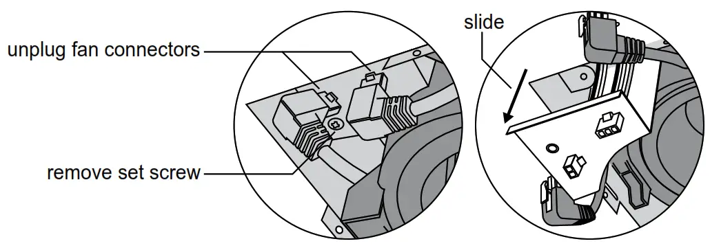 ReVent RVL80 Bathroom Exhaust Fan with LED Light FAN motor