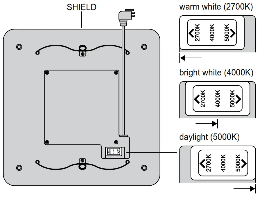ReVent RVL80 Bathroom Exhaust Fan with LED Light SHIELD