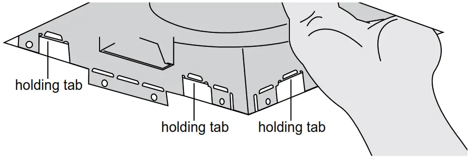 ReVent RVL80 Bathroom Exhaust Fan with LED Light holding