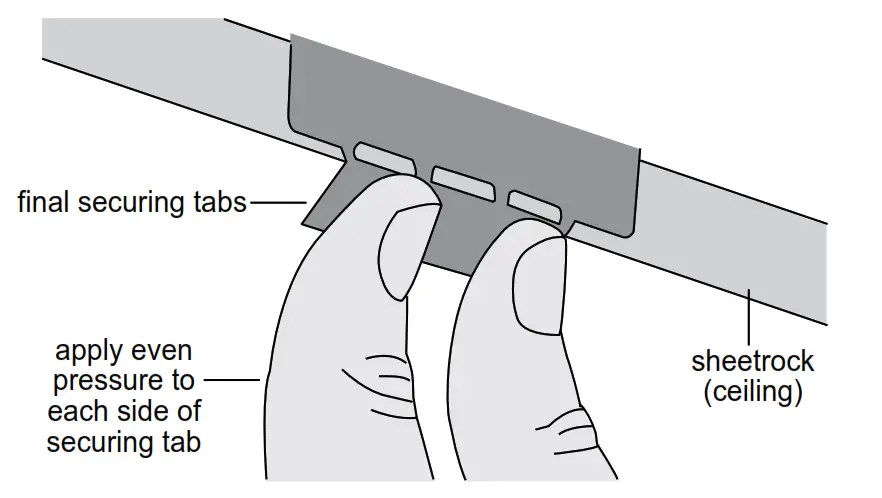 ReVent RVL80 Bathroom Exhaust Fan with LED Light lock the FAN