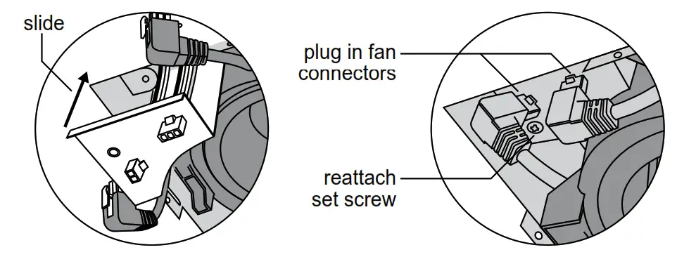 ReVent RVL80 Bathroom Exhaust Fan with LED Light wiring to FAN2