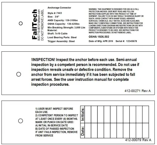 FALLTECH MANC36 Removable Concrete Anchor-fig10