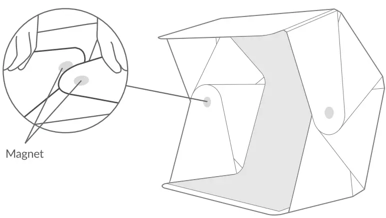 ORANGEMONKIE 8112376 Foldio3 25 Portable Product Photo Studio Light Box-fig3