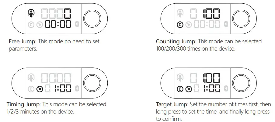 WEGYM JR01 Smart Jump - Mode settings