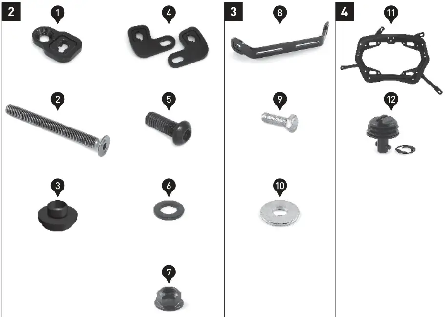 SW MOTECH KFT 08 990 30000 B Pro Side Carrier Kawasaki Klr 650 - Figure 1
