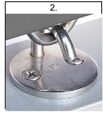 betta 1000 Straight Drop Awning Spring Operated with Brackets - Figure 2