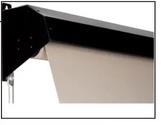 betta 1000 Straight Drop Awning Spring Operated with Brackets - Figure 3